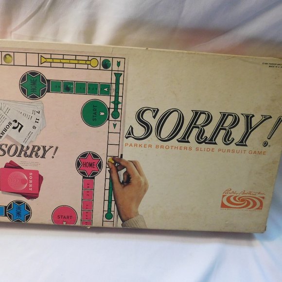 Vintage Sorry! Parker Brothers Board Game 1964 - Picture 1 of 16